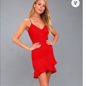 Lulus Red Dress - Size M - NWT